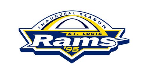 1995 St. Louis Rams Inaugural NFL Season logo
