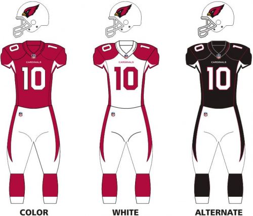 Arizona Cardinals uniforms
