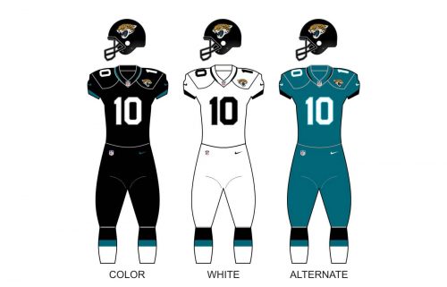 Jacksonville Jaguars uniforms
