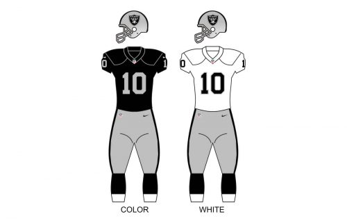 Las Vegas Raiders uniforms