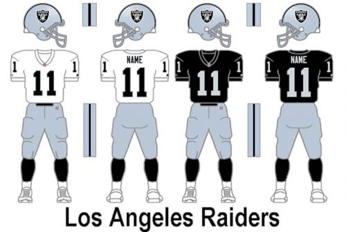 Los Angeles Raiders Uniform
