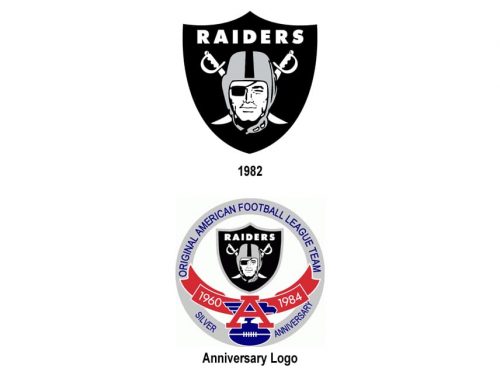 Los Angeles Raiders logo history