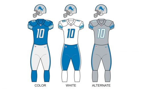 Detroit lions uniforms