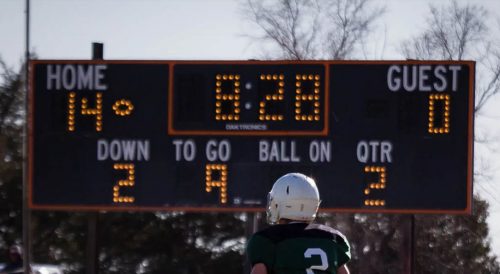 american football scoreboard